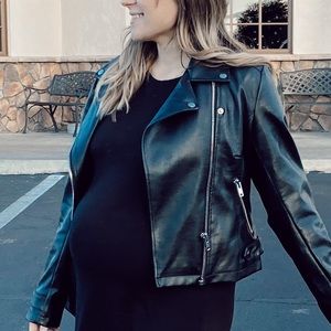 Princess Polly Black Leather Jacket